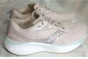 Size 11 - Saucony Triumph 22 Moon Pink Power Run Running Womens Shoes Chunky